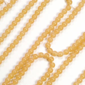 4mm Beige Opaline Czech Glass Druk Beads - 50