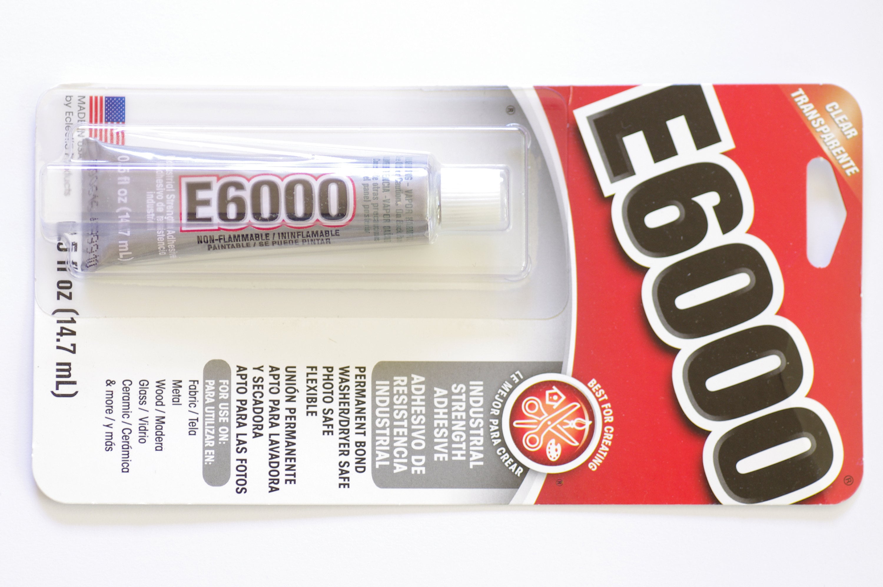 Buy E6000 FABRI-FUSE 565004 Glue, Clear/Cloudy White, 4 fl-oz