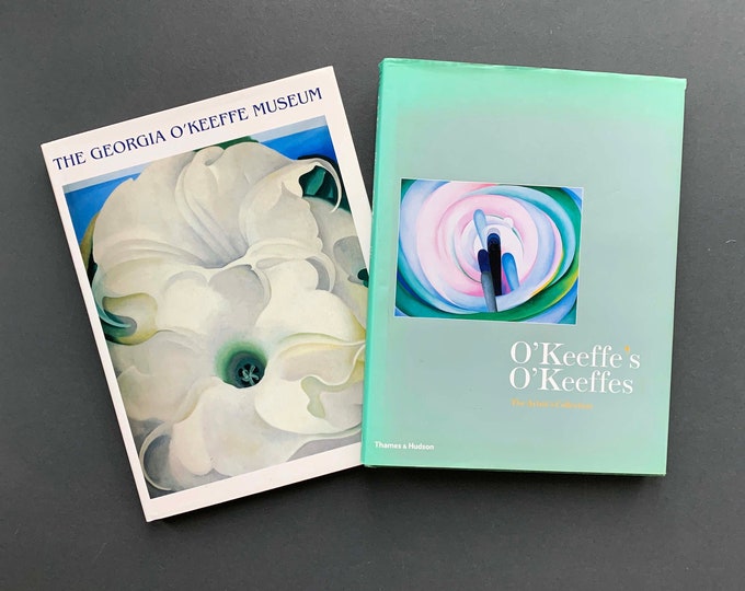 Vintage O'KEEFFE Art Books. American Modern Art Books. Coffee