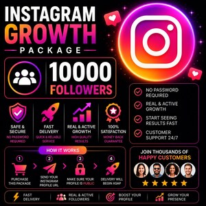 Instagram Growth Package 10000 Fast Delivery