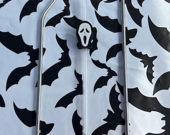 Ghost Face  Straw Topper