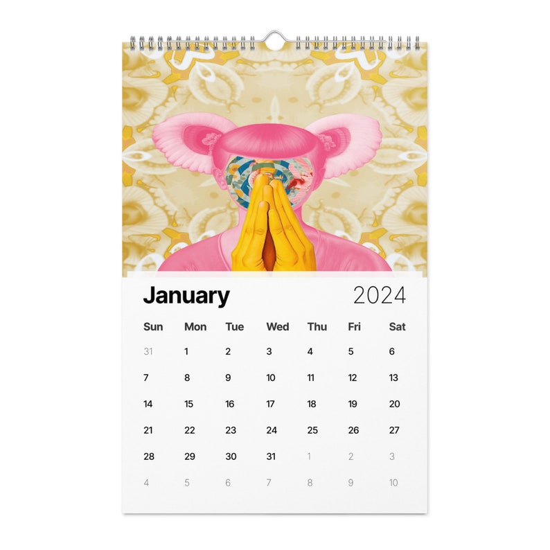 Art Shaman Collage Wall calendar 2024 image 3