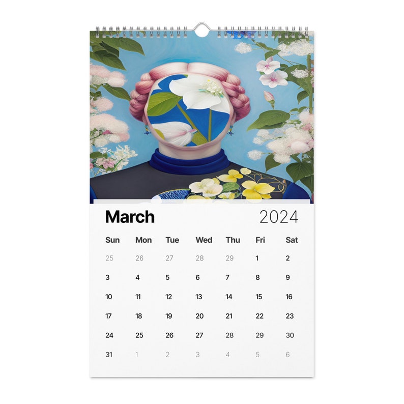 Art Shaman Collage Wall calendar 2024 image 5