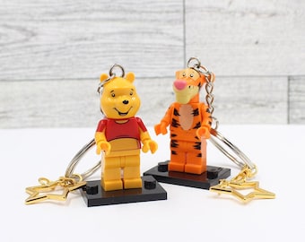 Custom Made Keychain - &quot; Edward, Let&#39;s go find some honey !! &quot; Pooh and Tigger for Comic Movie Fans