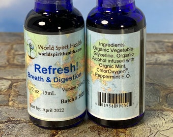 Refresh! Breath & Digestion Drops, 1/2 oz