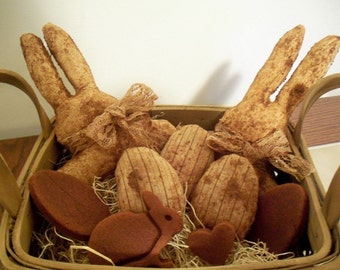 Primitive Easter Rabbit Bowl Fillers