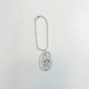 bunny costumed sawako kuronuma keychain !!