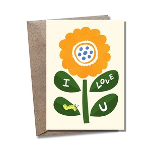 Caterpillar's Love Note Greeting Card
