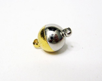 Magnetische sluiting van roestvrij staal, goud/zilver, kettingsluiting, voor het maken van sieraden.