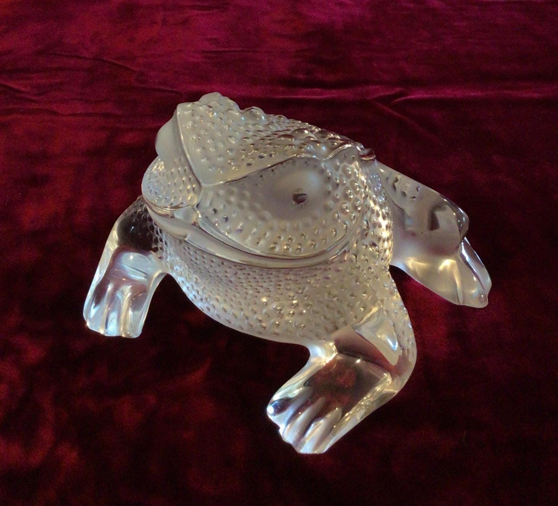 Lalique Frog - Etsy