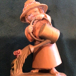 Anri Girl Carving - Etsy