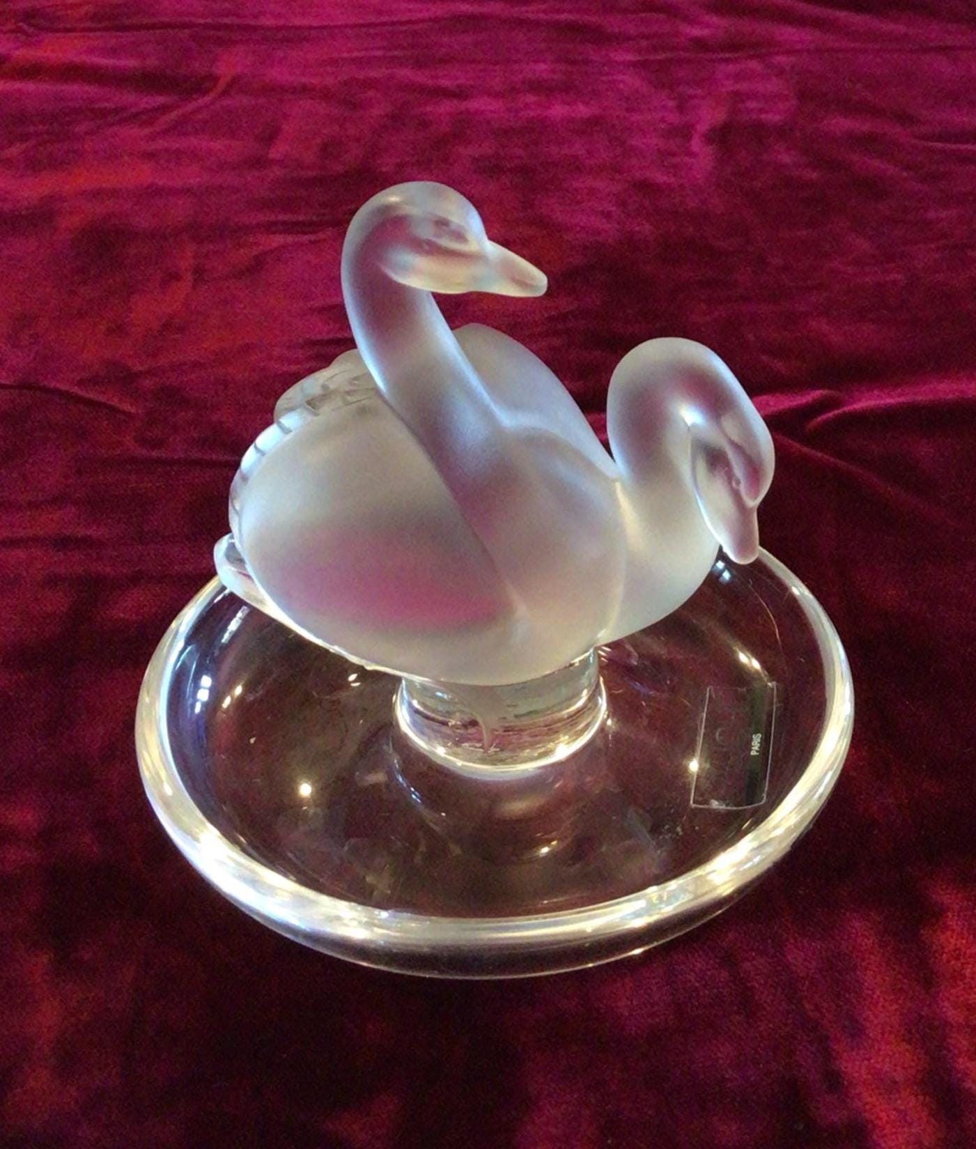 Lalique Swan - Etsy