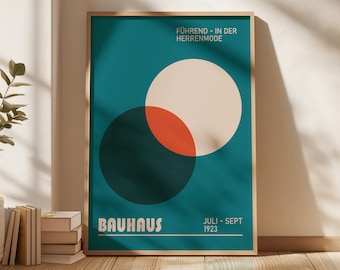 Bauhaus Exhibition Poster: Colorful Gallery Wall Art Print