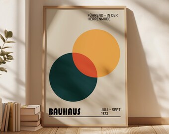 Bauhaus Poster Art: Abstract Minimalist Gallery Wall Print