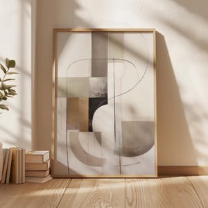 Geometric Abstract Art Print: Modern Home Decor, Framed Option