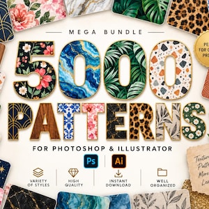 5000+ Seamless Patterns for Photoshop and Illustrator – A Massive Creative Pattern Collection