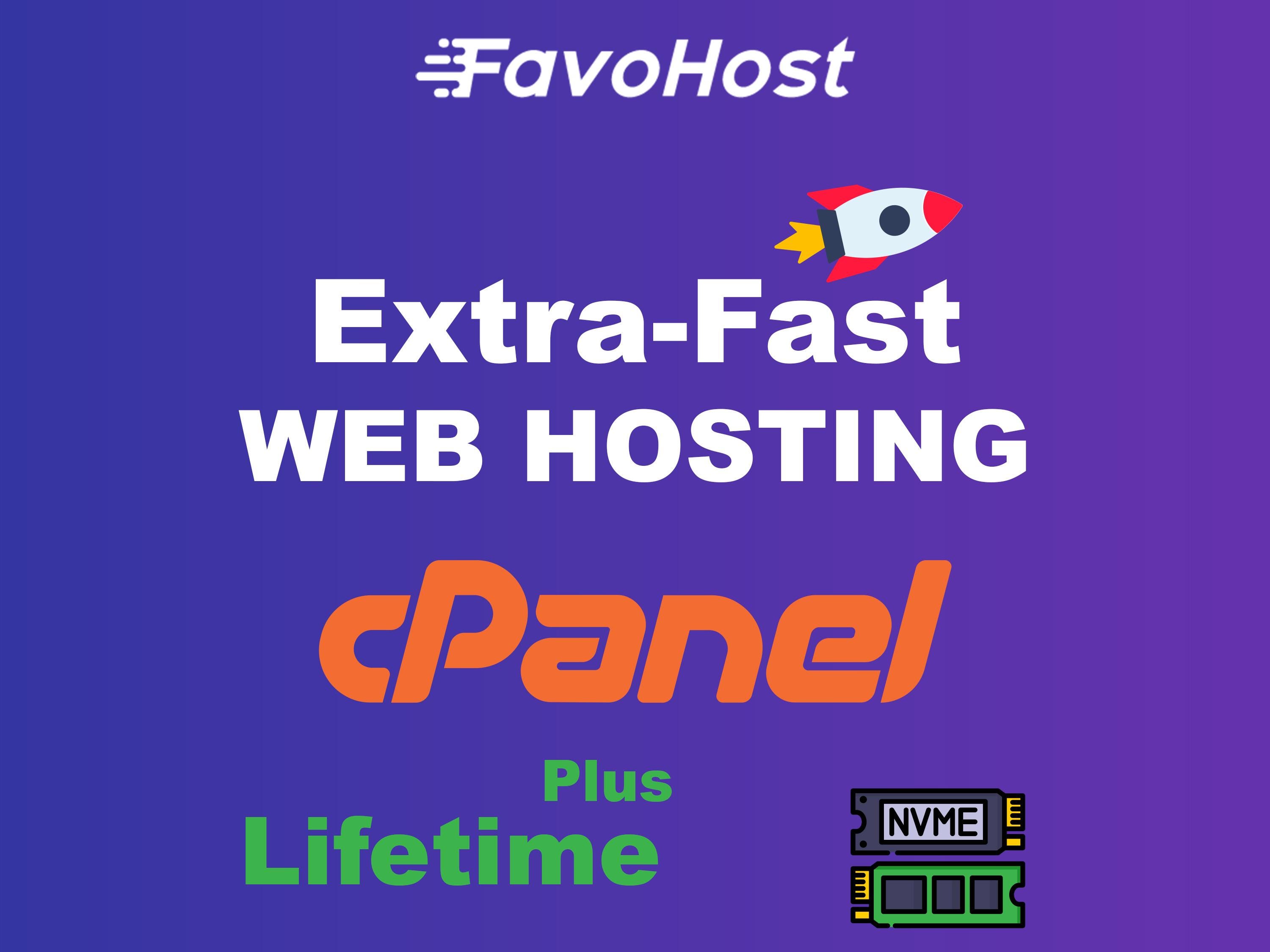 Web hosting a vita: SSD NVMe da 10 GB, cPanel, plugin Pro (codice di attivazione)