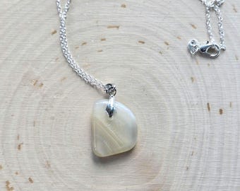 Moonstone Pendant Necklace: Silver Gemstone Jewelry