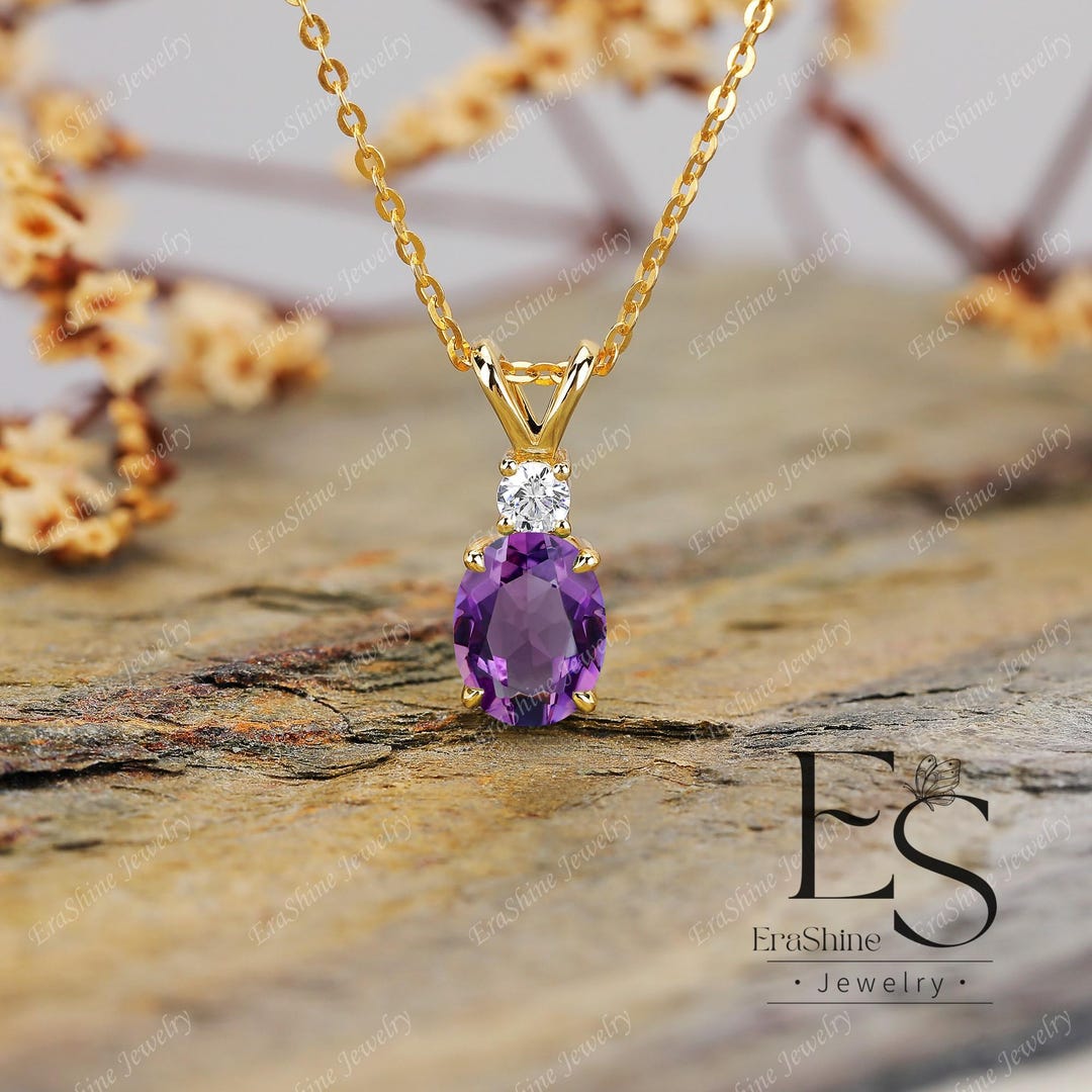 Pendentif Charm En Or 18 Carats Avec Moissanite Naturelle Et Perle - Cadeau Fait Main Personnalisable