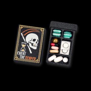 Pillendoosje om de Dood te bedriegen – Symbolisch gotisch ontwerp