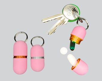 Keyring Pill Holders