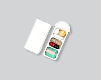 Pill Box – 3 Compartments, Morning Noon Evening, 49 Colors