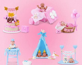 Mini Baby Zuru Birthday Series – Choose Your Items – Open Set Singles, Mix & Match Collectible Toy Pieces