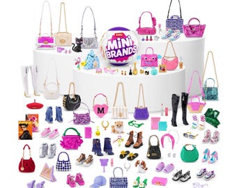 Mini Fashion Series 4 Zuru Mini Brands for Barbie Dolls | Choose Your Items | 1:6 Scale Doll Accessories | Mini Bags Shoes Jewelry Fashion