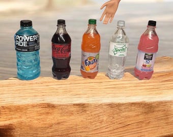 Mini Zuru Brands Drinks for Barbie Dolls | Realistic Miniature Drinks for Dollhouse Decor & Collectibles