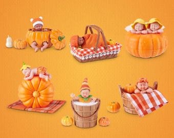 Mini Baby Pumpkin Patch Zuru - YOU CHOOSE - Pick Your Own Miniature Baby - Fall Autumn Theme For Halloween - Complete Your Collection