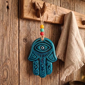 Ceramic Hamsa Hand - Etsy