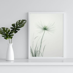 Grass, Digital Download, Art Print Single Grass, Wall Art Print Minimial, Set of 3