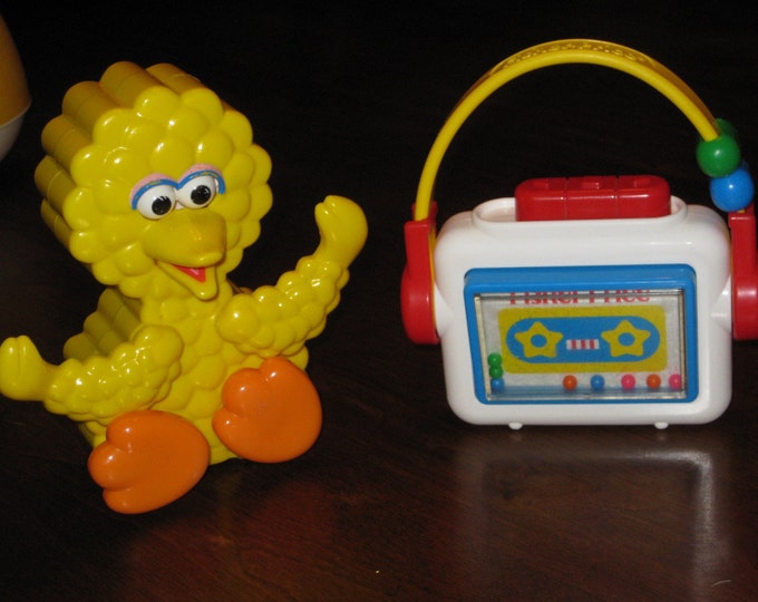 Big Bird Music Box Toy and Fisher Price Boombox Toy Etsy