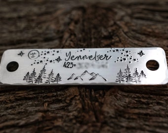 Rivet Nameplate for Dog Collar, ID Plate for Dog Collar, Custom Dog Nameplate, Collar ID Nameplate, Dog Tags for Dogs