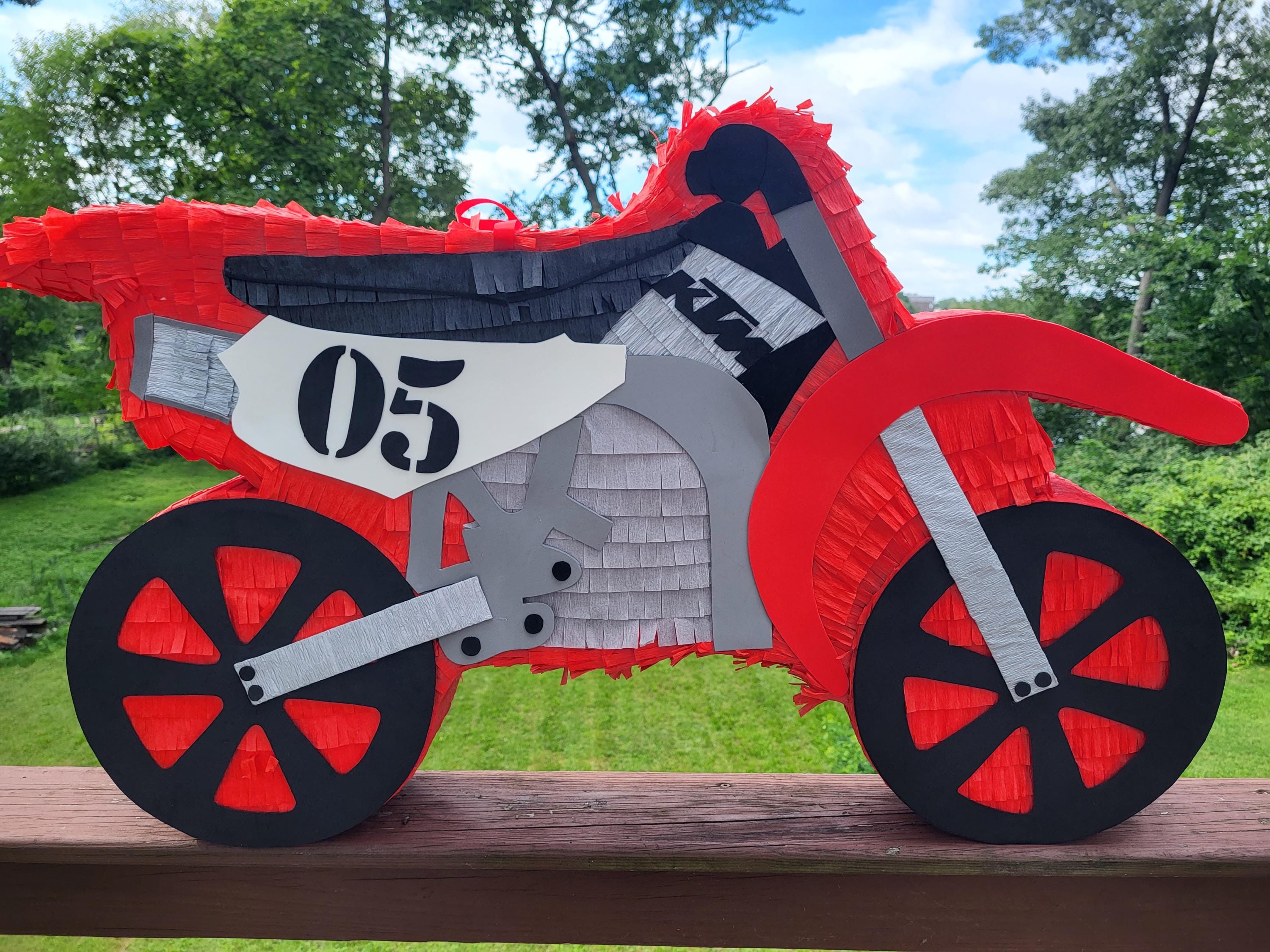 Motorcycle/ Bike Birthday Piñata - Etsy