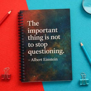 Nerd Quote Notebook Inspirational Science Journal Gift Student Teacher Supplies Spiral Bound Stationery Gift School Supplies Gift