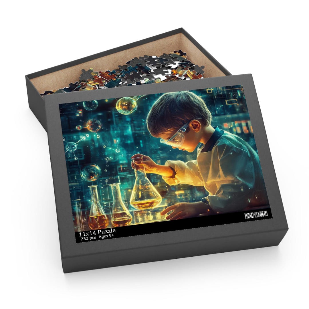 Puzzle Kids Scientist STEM Lab Experiment Jigsaw Educational Gift for ...
