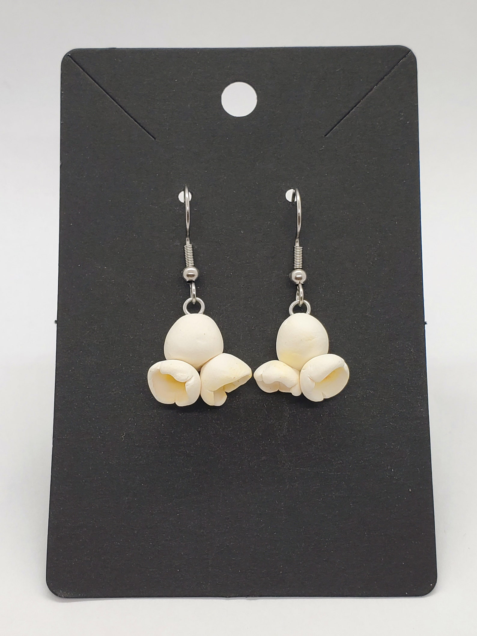 Popcorn Dangle Earrings Popcorn Stud Earrings Food Earrings Etsy