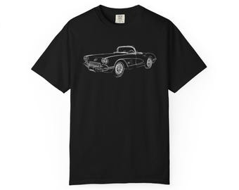 1960 Chevrolet Corvette hard sketch Premium T-Shirt