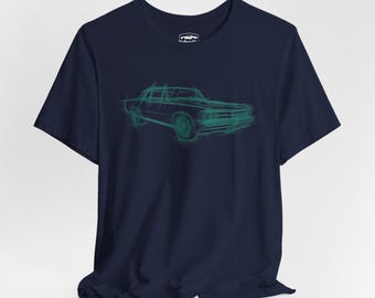 1964 Pontiac Tempest Lemans GTO Aquamarine Tee, Retro Muscle Car Shirt