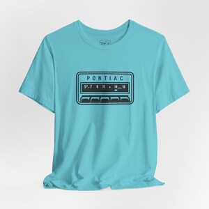 1964 Pontiac Tempest LeMans GTO AM Radio T-Shirt - Retro Car Graphic Tee for Classic Muscle Car Fans