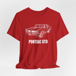 Vintage Car Enthusiast T-Shirt, Muscle Car Lover Unisex Tee, Retro Pontiac GTO Shirt, Classic Car Fan Gift, Car Show Apparel