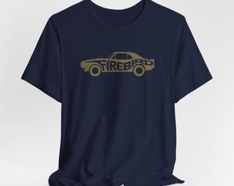 1967 Pontiac Firebird Calligram Tee - Signet Gold