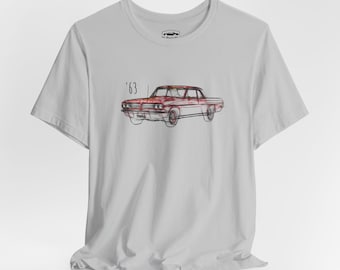 1963 Tempest Line Art T-Shirt, Retro Car Show Apparel