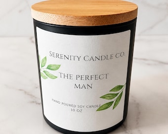 The Perfect Man Soy Candle | Masculine Candle | Cologne Candle | Luxury Soy Candle | Gift for Men | Hand Poured