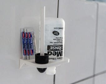 3D Printed Wall Mounted Nasal Rinse Holder – Fits NeilMed Bottle