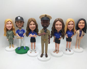 Custom Bobblehead From Photo Personalized Bobble Head , Unique Style Gift for Couple Family Friend