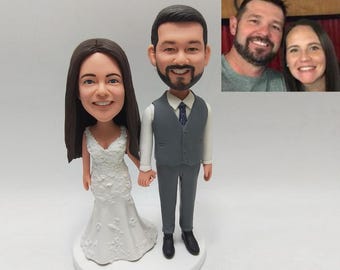 Regalo de boda personalizado para pareja: cabezones personalizados y regalos de aniversario