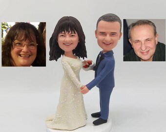 Custom Anniversary Couple Bobblehead, Personalized Lover Statues, Personalized Wedding Couples Figurine,Anniversary Gifts for couple/parents