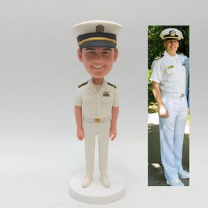 Custom military Bobblehead, custom bobblehead military, Custom navy chief bobblehead, us navy gifts for men，navy officer retirement gift